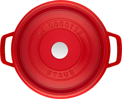 STAUB LA COCOTTE Gusseisen-Topf rund hoch 4,8 l, rot