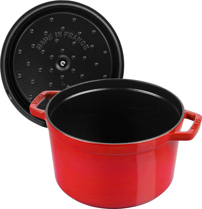 STAUB LA COCOTTE Gusseisen-Topf rund hoch 4,8 l, rot