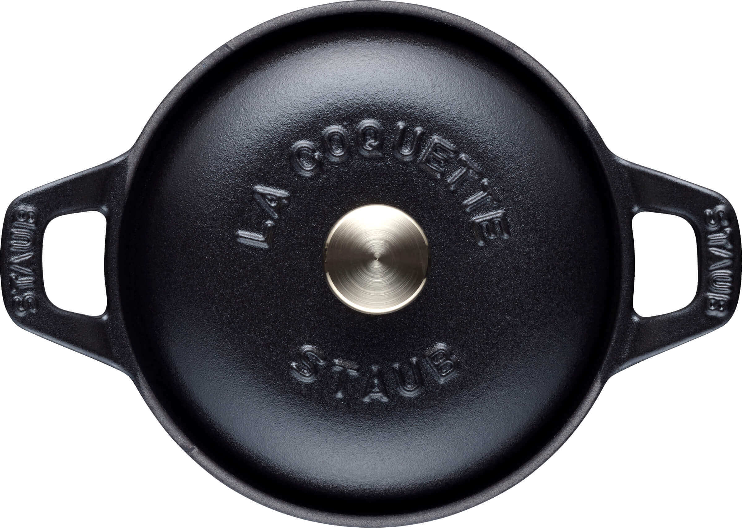 STAUB LA COQUETTE Garnuszek żeliwny okrągły 2.45 ltr, czarny