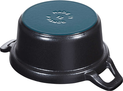 STAUB LA COQUETTE Garnuszek żeliwny okrągły 2.45 ltr, czarny