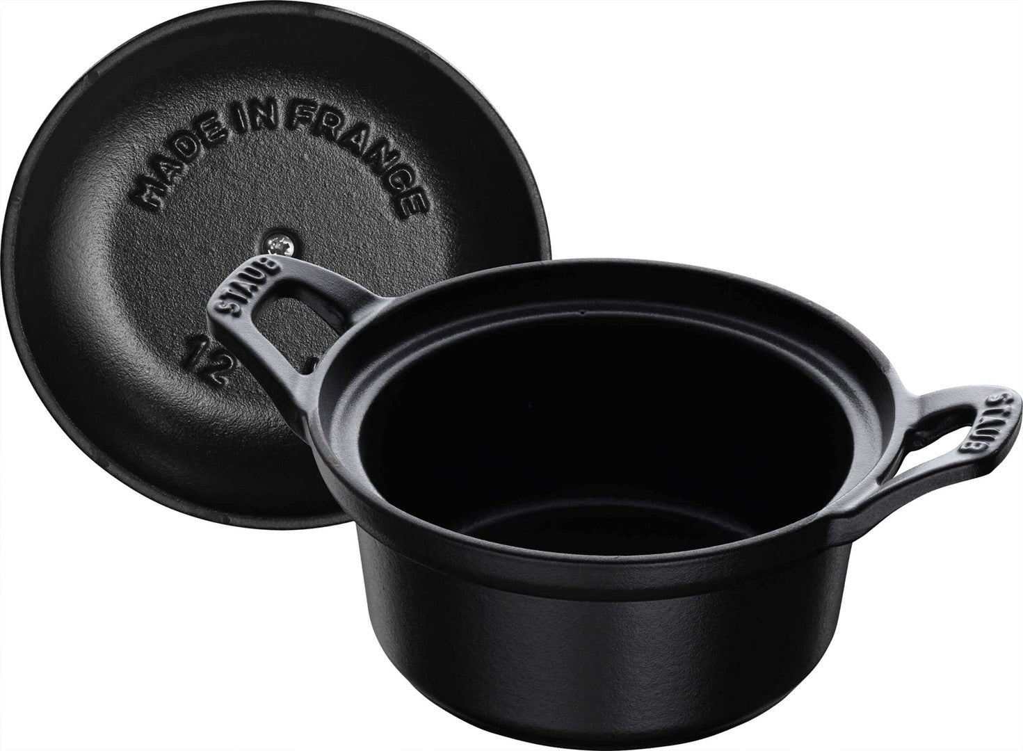 STAUB LA COQUETTE Garnuszek żeliwny okrągły 2.45 ltr, czarny