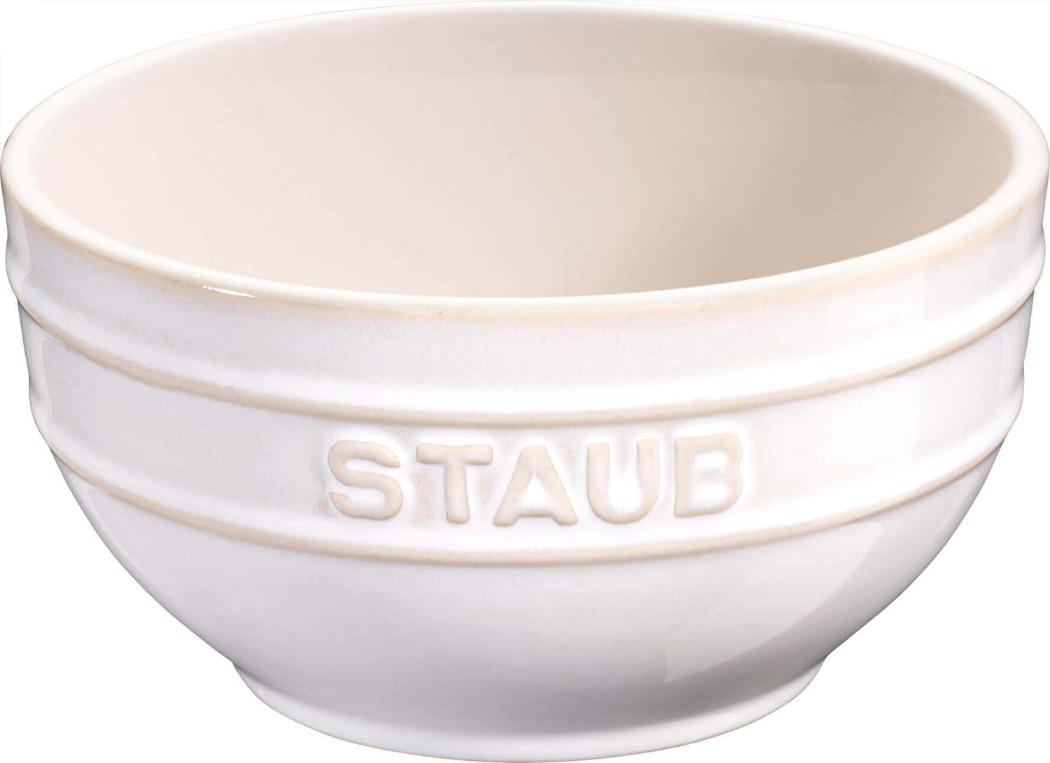 STAUB SERVING Zestaw 4 misek okrągłych 14 cm, kość słoniowa
