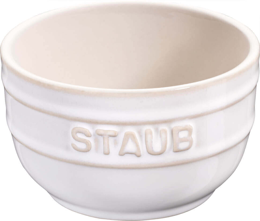 STAUB XS-MINIS Set von 4 runden Ramequins 9 cm, Elfenbein