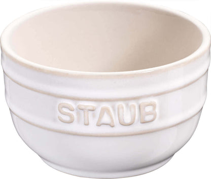 STAUB XS-MINIS Set von 4 runden Ramequins 9 cm, Elfenbein