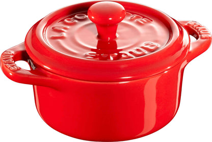 STAUB GESCHENKSET 4x Mini Cocotte rund 10 cm, rot