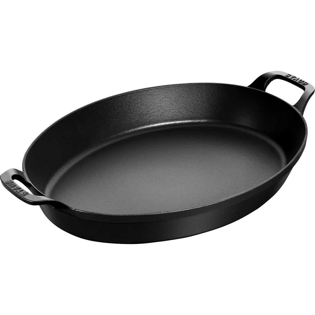 STAUB Ovale Schüssel 37 x 28 cm, schwarz