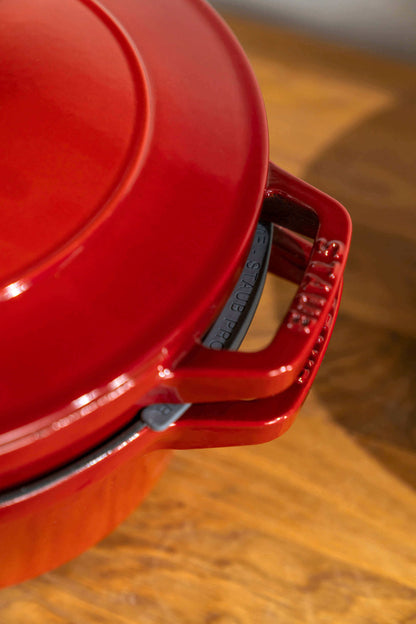 STAUB Zestaw 2 naczyń + pokrywka 24 cm czerwony
