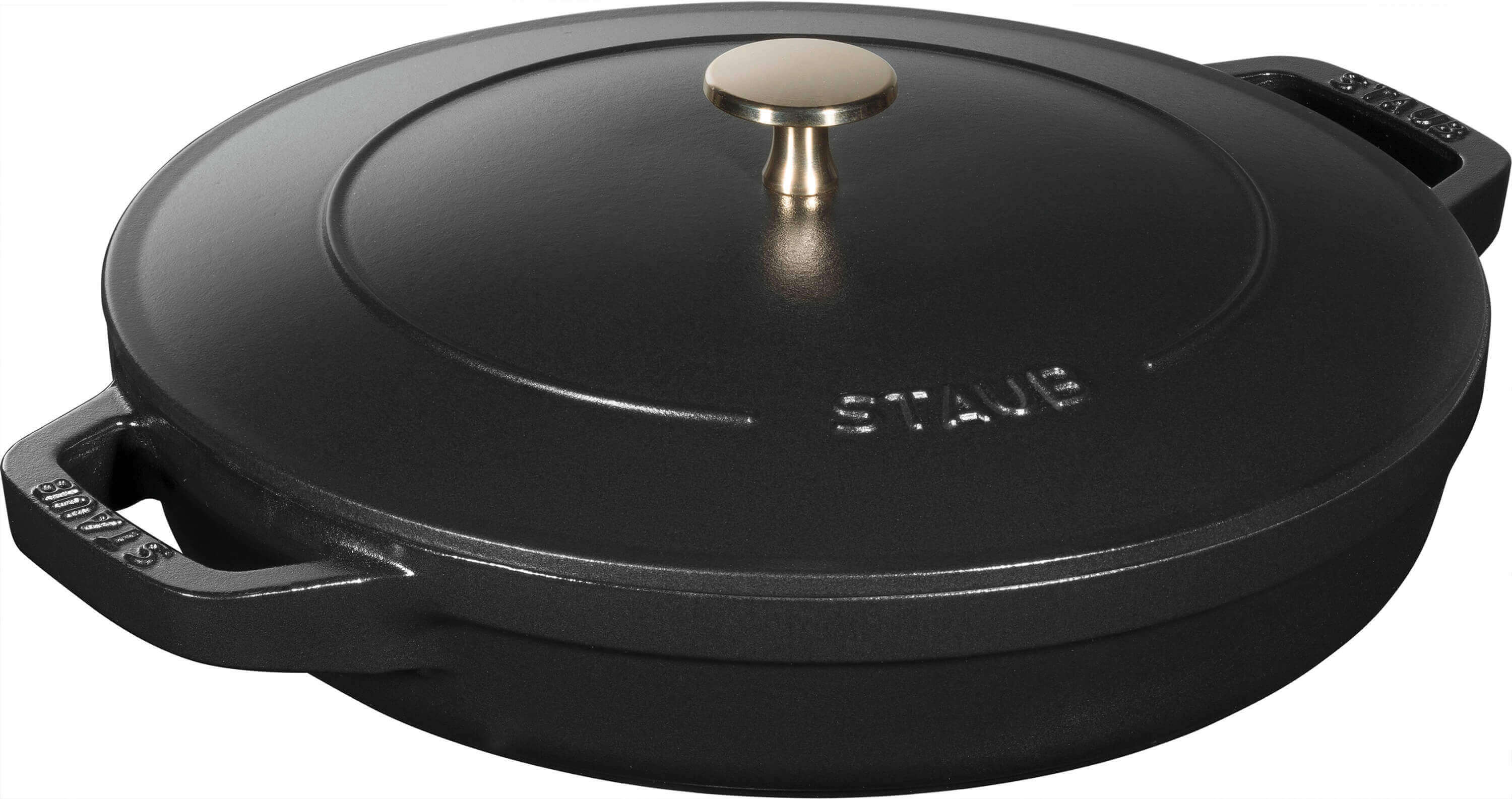 STAUB Zestaw 3 naczyń + pokrywka 24 cm czarny