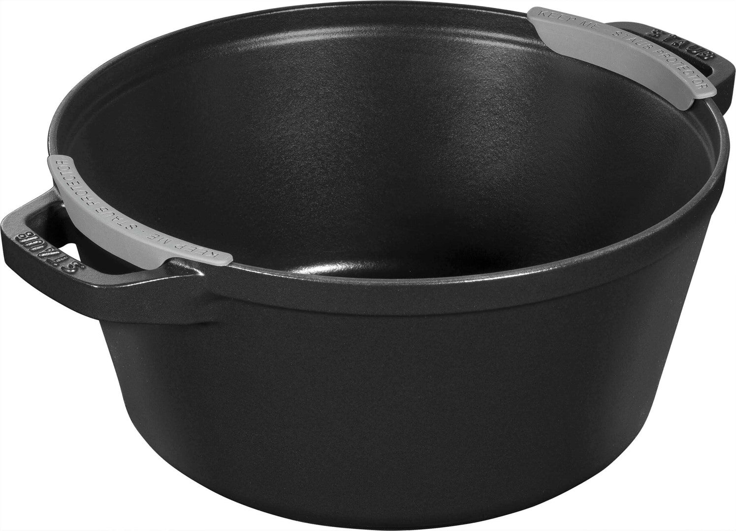 STAUB Zestaw 3 naczyń + pokrywka 24 cm czarny