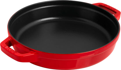 STAUB Zestaw 3 naczyń + pokrywka 24 cm czerwony