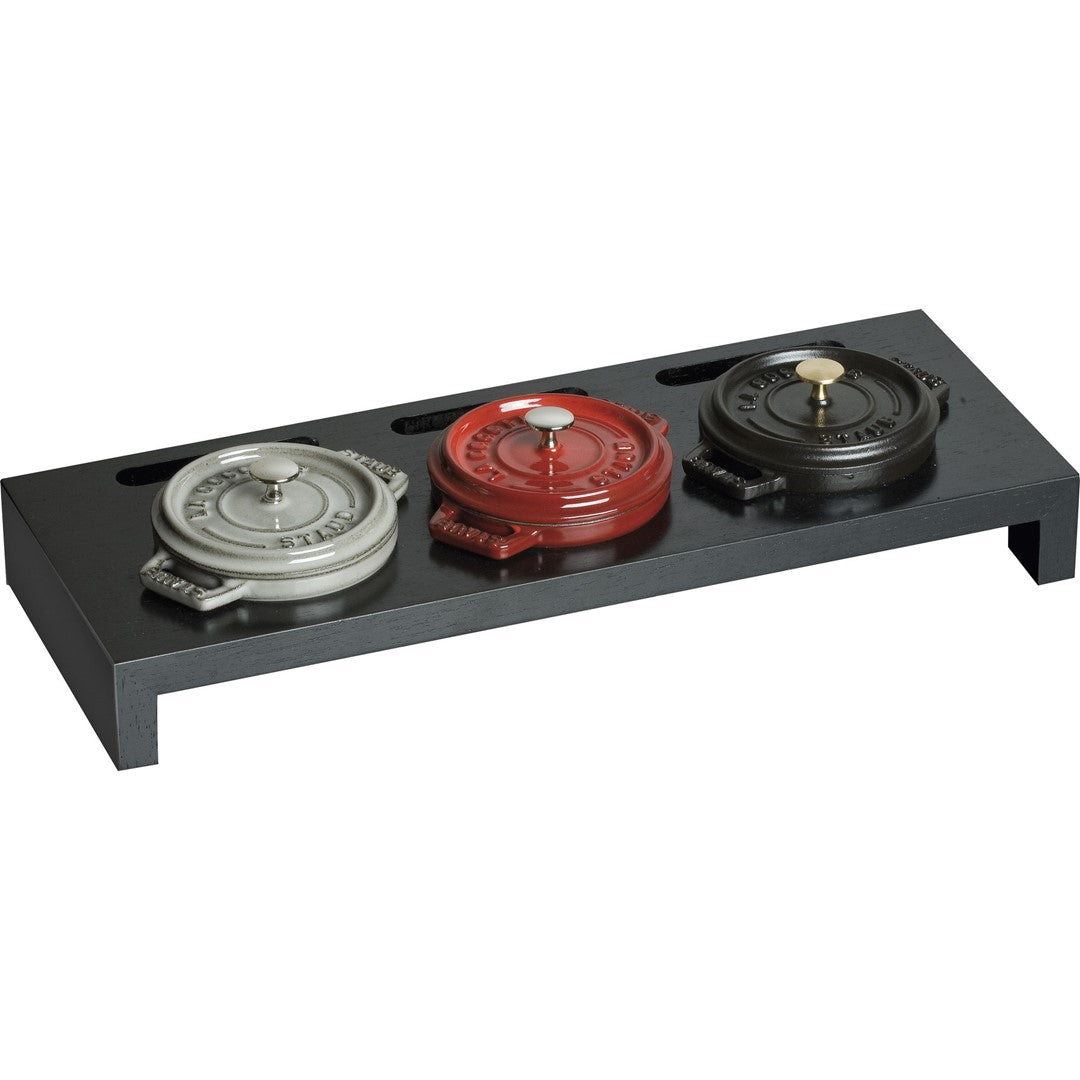 STAUB Stand na 3 mini cocotte czarny