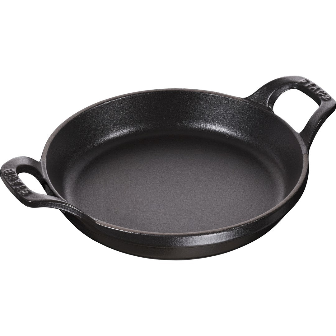 STAUB Okrągłe mini naczynie do pieczenia i zapiekania 16 cm, czarny