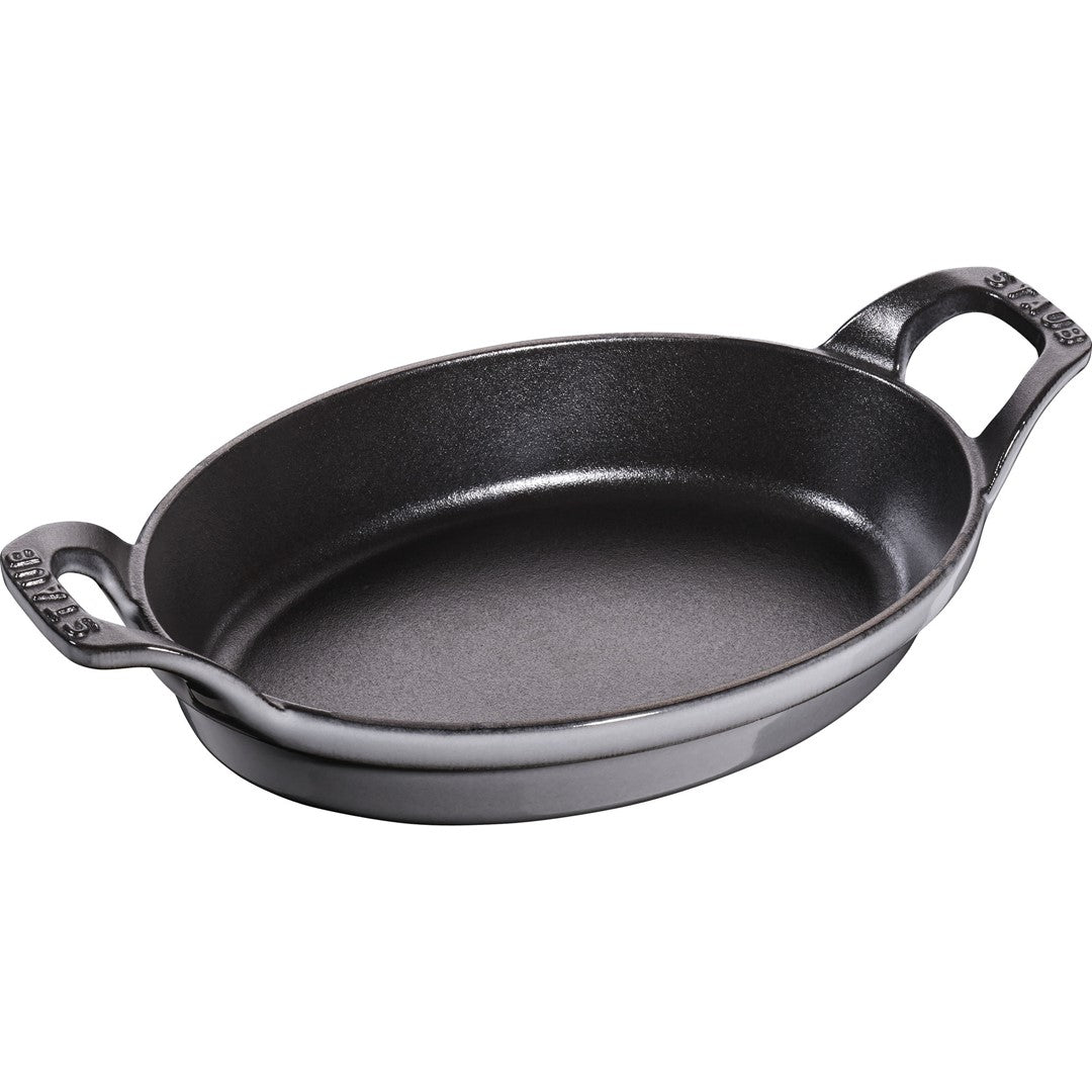 STAUB Owalne mini naczynie do pieczenia i zapiekania 21 x 15 cm, szary