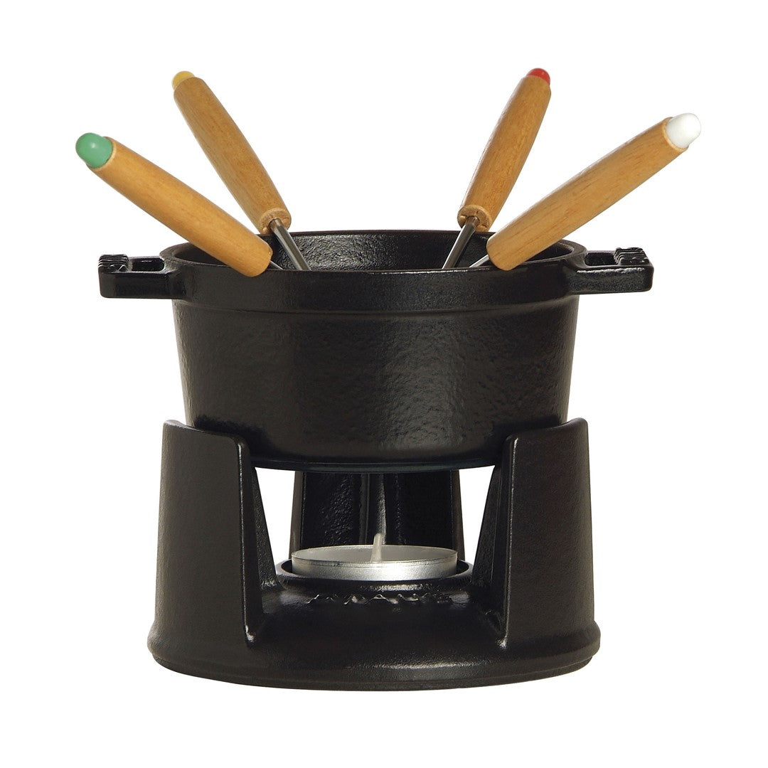 STAUB Mini zestaw do fondue 10 cm, czarny