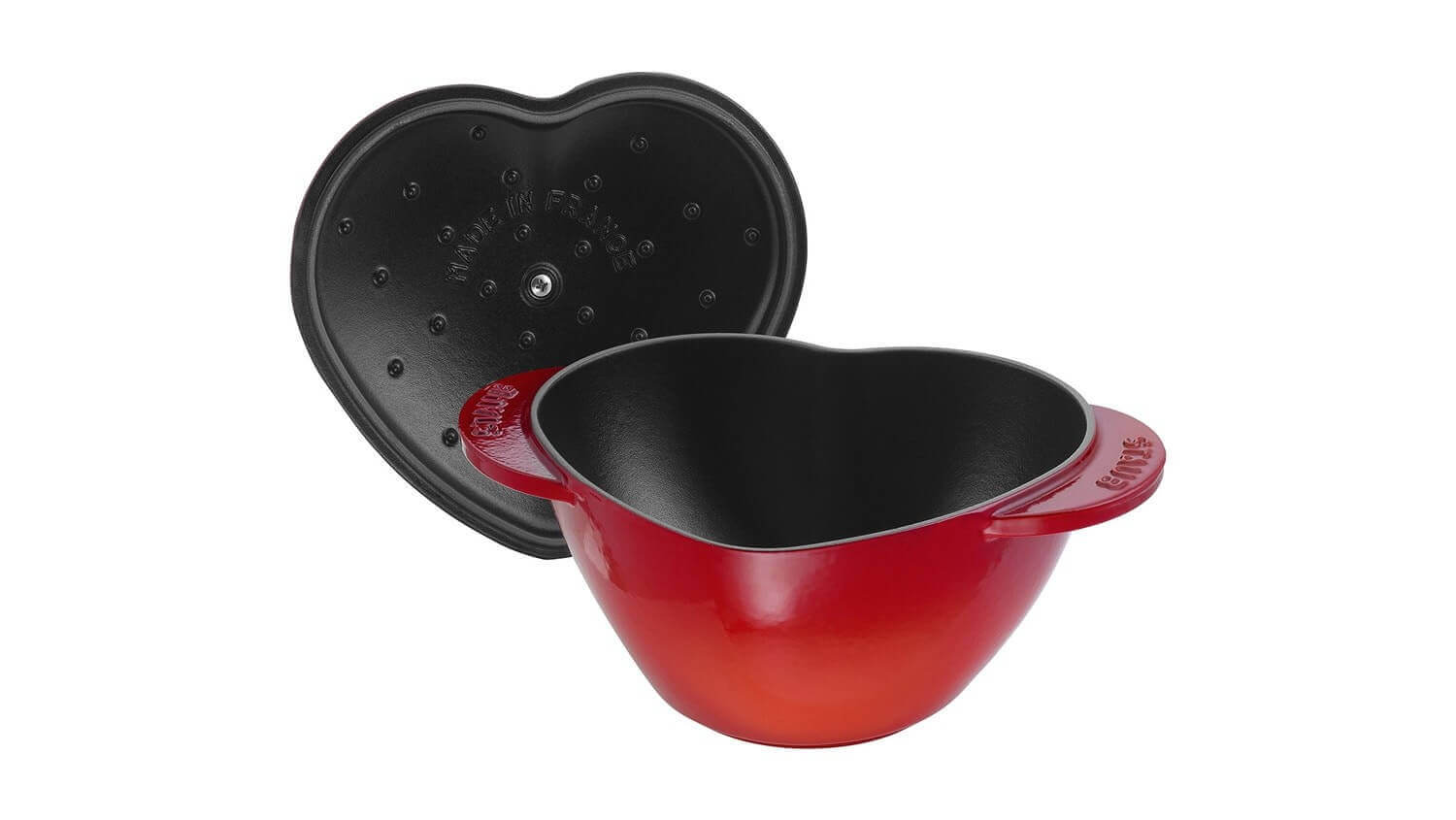 STAUB SPECIAL COCOTTE Gusseisen Topf Herz 1,75 l, rot