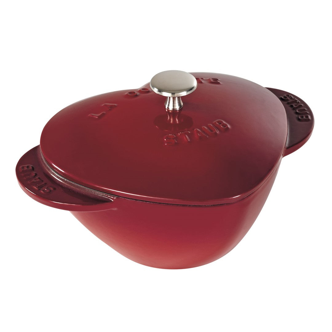STAUB SPECIAL COCOTTE Gusseisen Topf Herz 1,75 l, rot