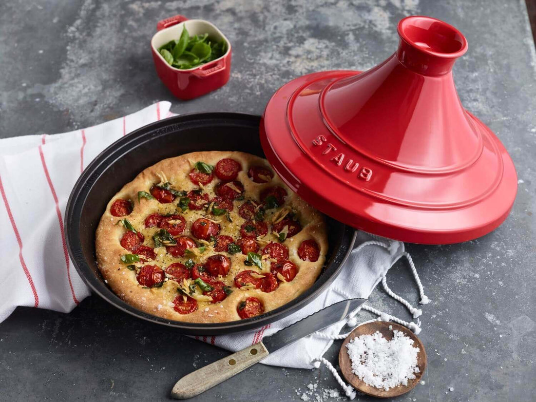 STAUB Naczynie do tajine 28 cm, czerwono-czarny