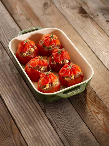 STAUB COOKING Prostokątny półmisek ceramiczny 2.4 ltr, zielony