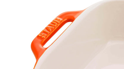 STAUB COOKING Prostokątny półmisek ceramiczny 400 ml, pomarańczowy