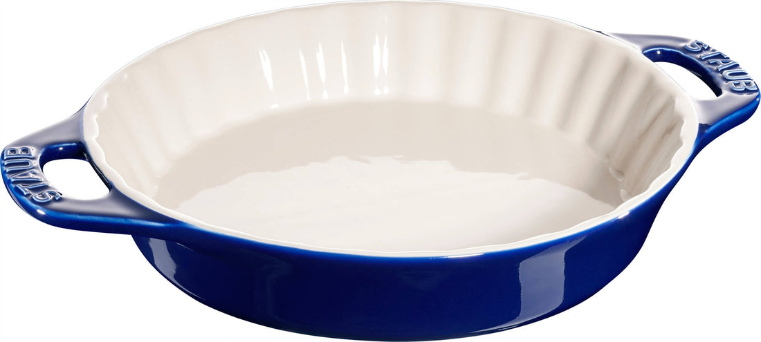 STAUB COOKING Okrągły półmisek ceramiczny do ciast 1.2 ltr, niebieski