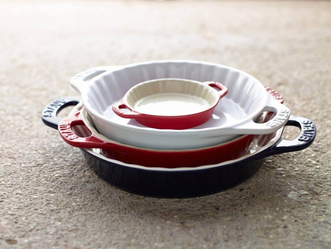 STAUB COOKING Okrągły półmisek ceramiczny do ciast 1.2 ltr, biały