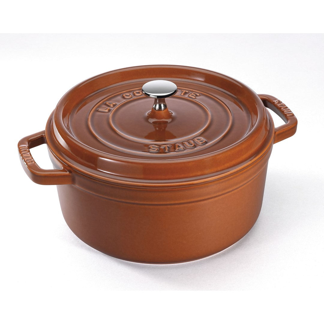 STAUB LA COCOTTE Garnek żeliwny okrągły 3.8 ltr, cynamonowy