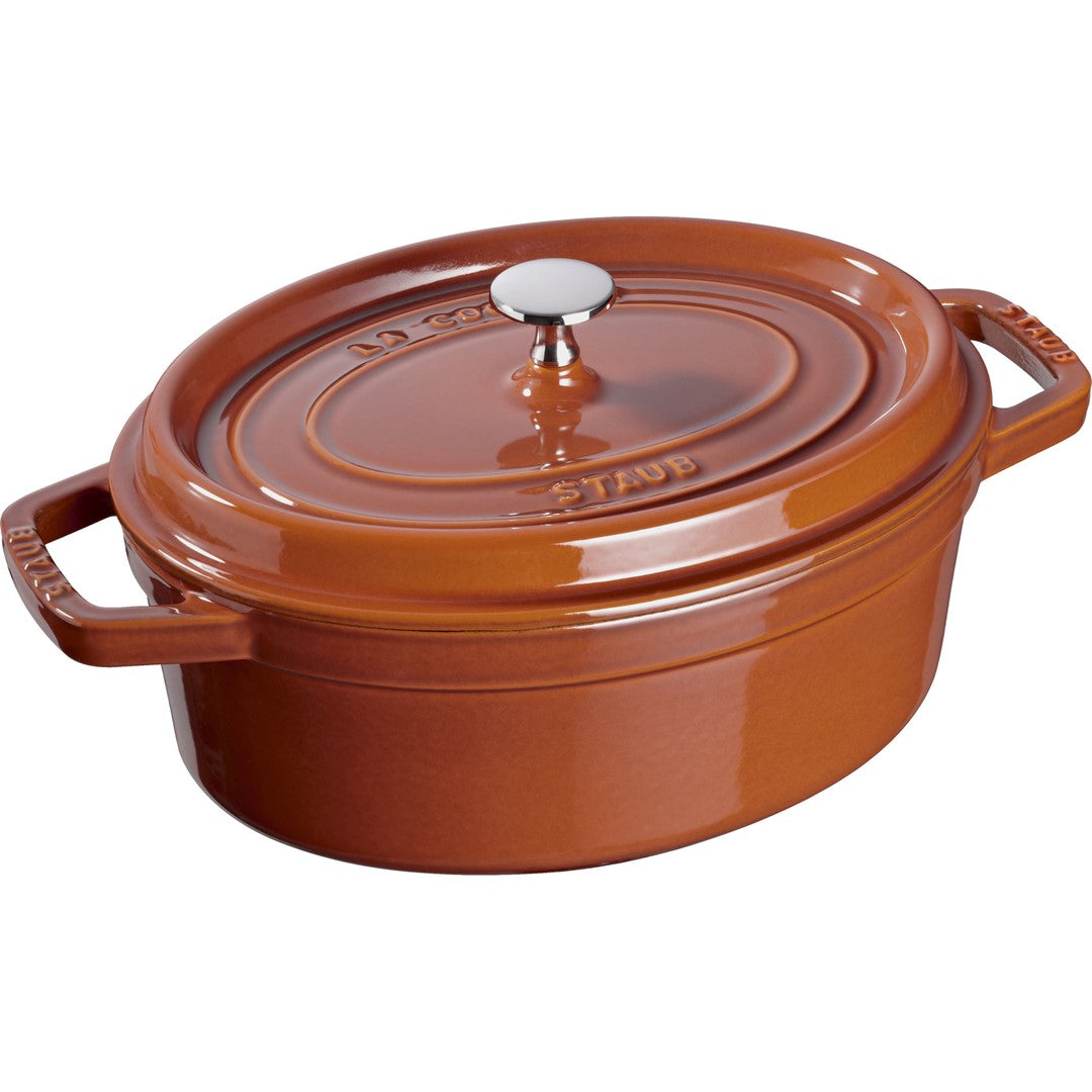 STAUB LA COCOTTE Garnek żeliwny owalny 4.2 ltr, cynamonowy