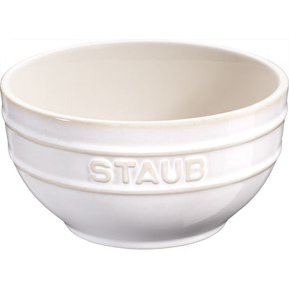 STAUB SERVING Miska okrągła 12 cm, kość słoniowa