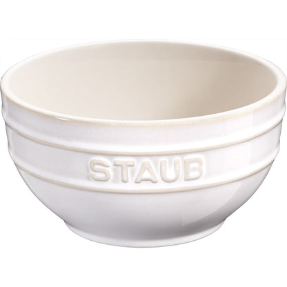 STAUB SERVING Miska okrągła 14 cm, kość słoniowa