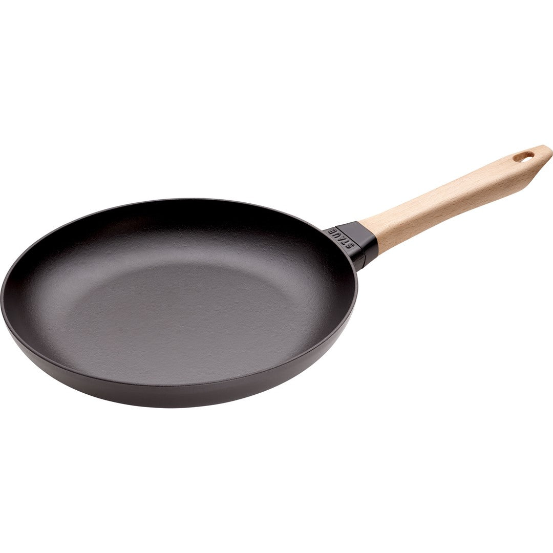 STAUB Patelnia żeliwna z drewnianym uchwytem 28 cm