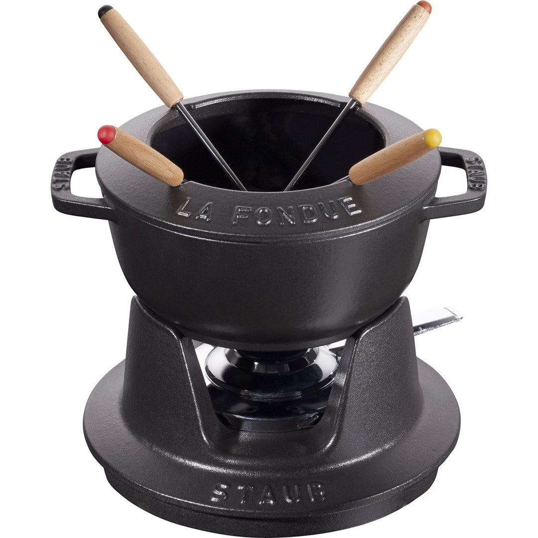 STAUB Fondue-Set 16 cm, schwarz