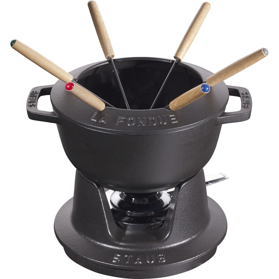 STAUB Zestaw do fondue 18 cm, czarny