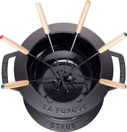STAUB Zestaw do fondue 20 cm, czarny
