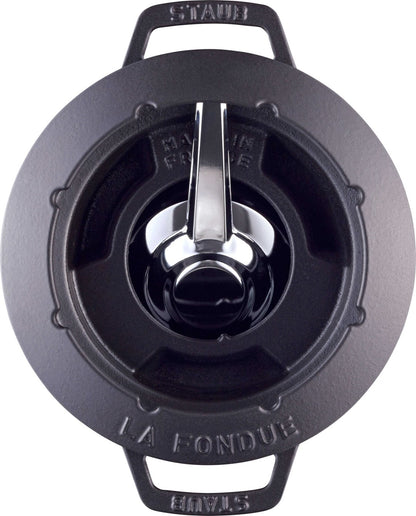 STAUB Zestaw do fondue 20 cm, czarny