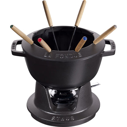 STAUB Zestaw do fondue 20 cm, czarny