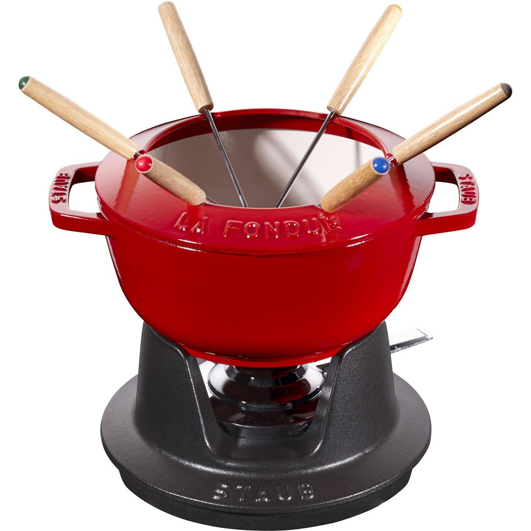 STAUB Fondue-Set 18 cm, rot