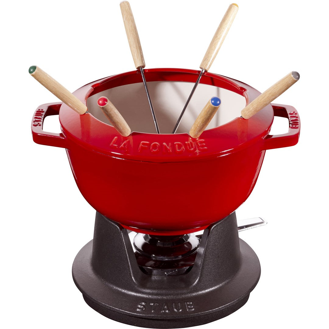 STAUB Fondue Set 20 cm, red