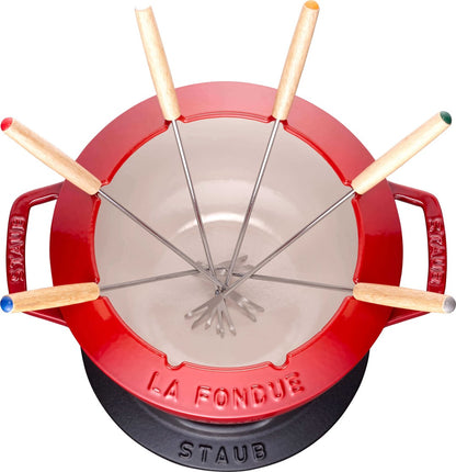 STAUB Zestaw do fondue 20 cm, czerwony