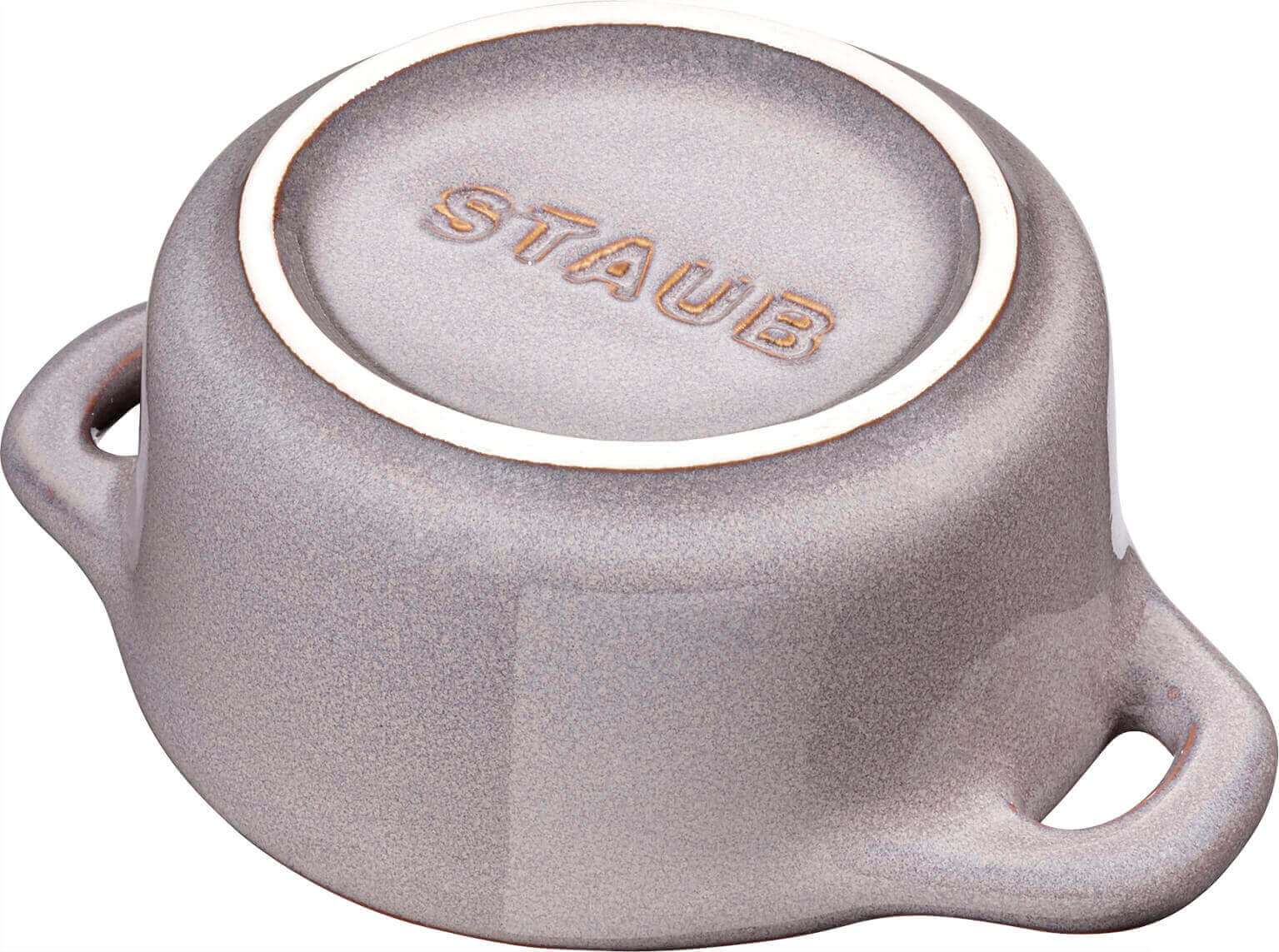 STAUB GESCHENKSET Mini Cocotte rund 200 ml, antikgrau