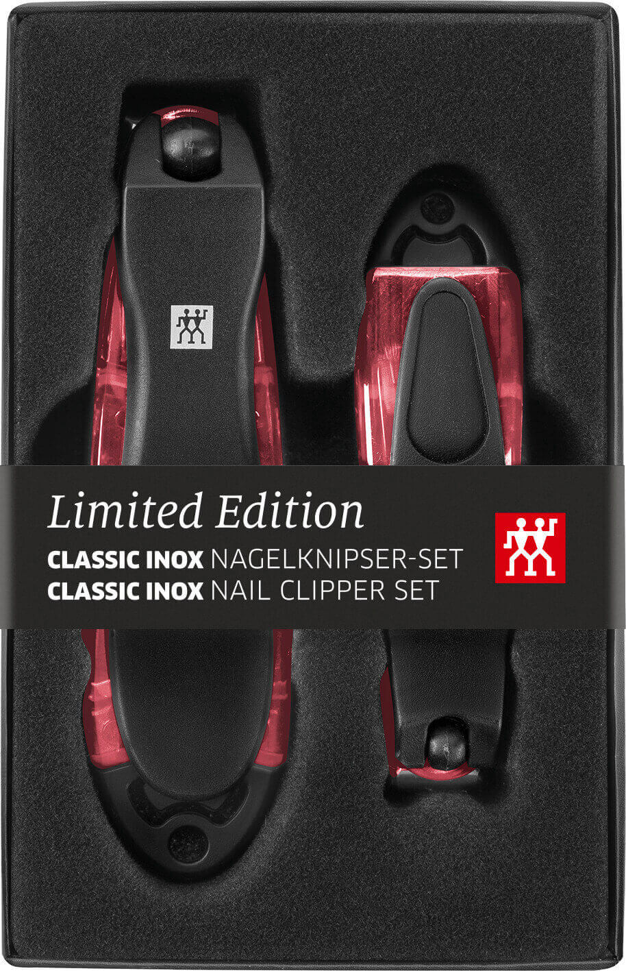 ZWILLING CLASSIC INOX Zestaw 2 obcinarek do paznokci czerwony
