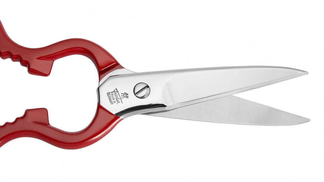 ZWILLING Satynowe nożyce uniwersalne 20 cm, czerwone