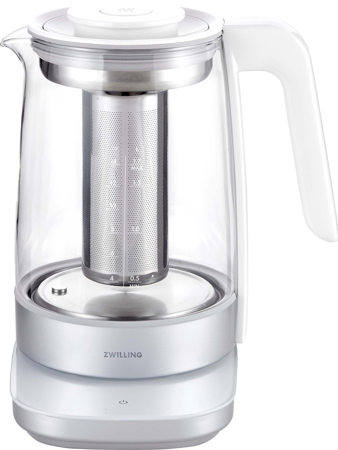 ZWILLING ENFINIGY Czajnik elektryczny z wkładem do herbaty 1.7 ltr, biały
