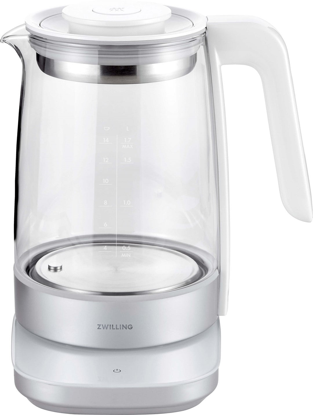 ZWILLING ENFINIGY Czajnik elektryczny z wkładem do herbaty 1.7 ltr, biały