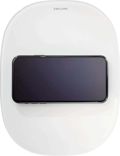 ZWILLING ENFINIGY Digitale Waage mit Ladefunktion, weiß