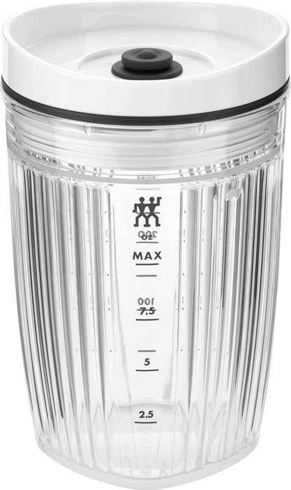 ZWILLING ENFINIGY Bidon do blendera z pokrywką próżniową 300 ml biały
