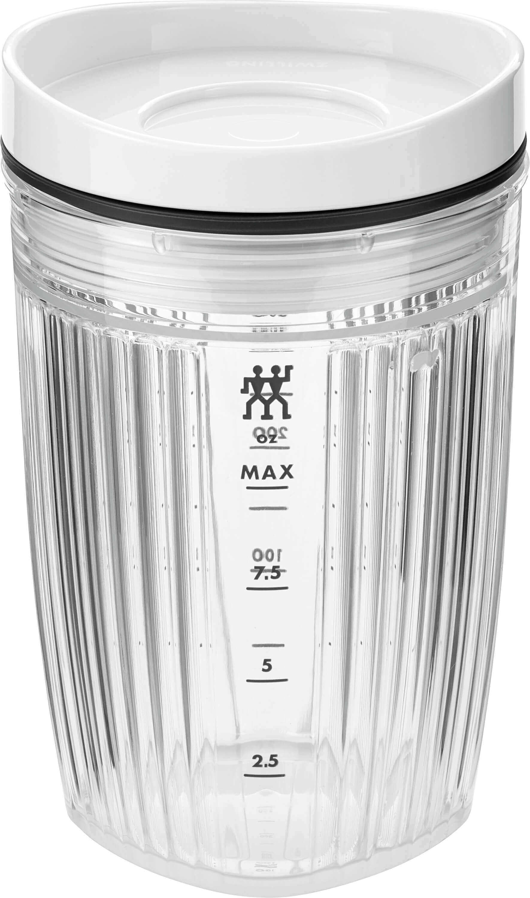 ZWILLING ENFINIGY Bidon do blendera z pokrywką próżniową 300 ml biały