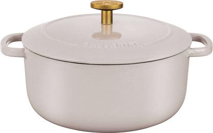 BALLARINI BELLAMONTE Garnek żeliwny okrągły 5.5 ltr, kość słoniowa
