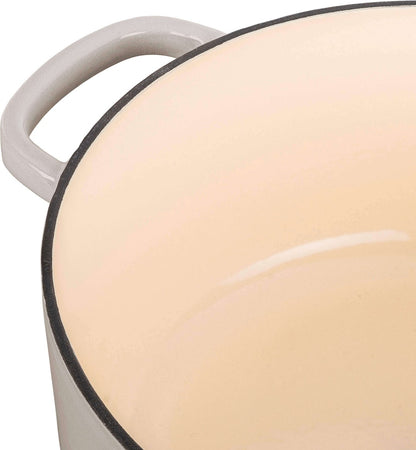 BALLARINI BELLAMONTE Garnek żeliwny okrągły 5.5 ltr, kość słoniowa