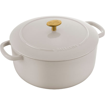 BALLARINI BELLAMONTE Garnek żeliwny okrągły 5.5 ltr, kość słoniowa