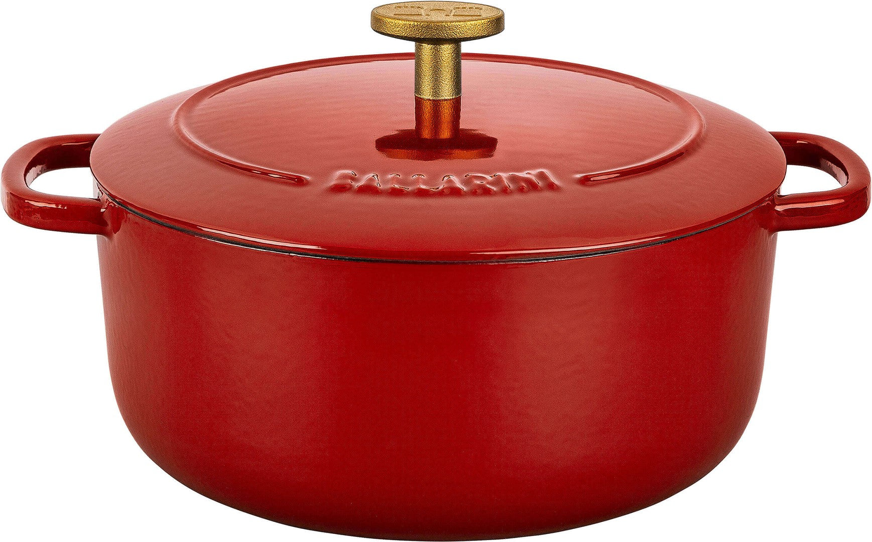 BALLARINI BELLAMONTE Gusseisenbräter rund 4 l, rot